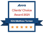 Premios Avvo 2021 Clients' Choice Kirk Matthew Tarman