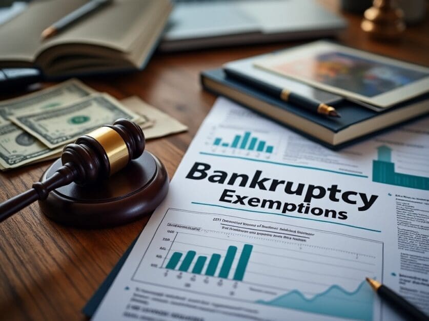 Lawyer Explaining Bankruptcy Exemptions