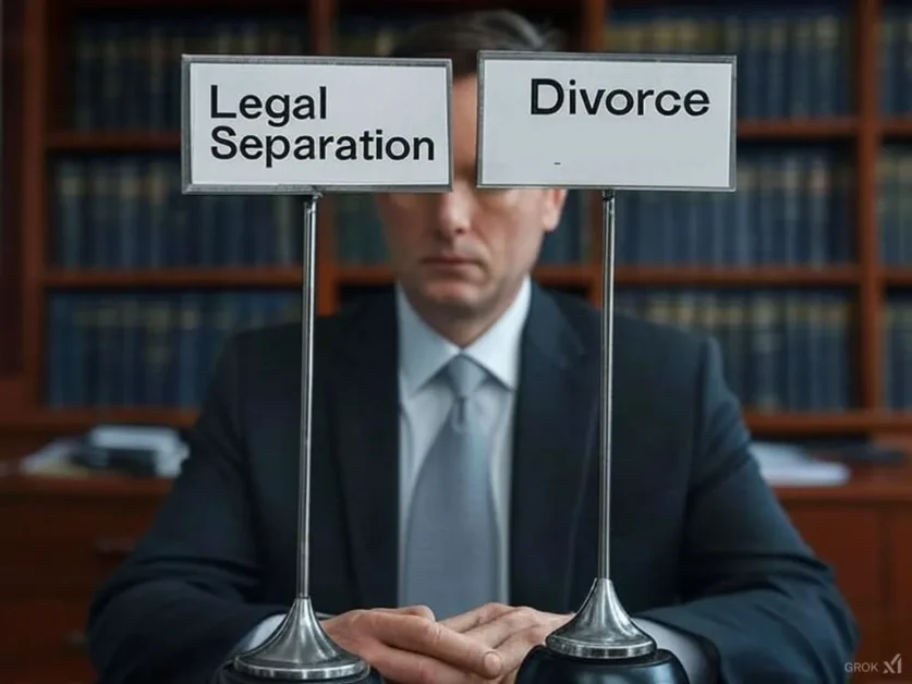 Comparing Legal Separation and Divorce Options
