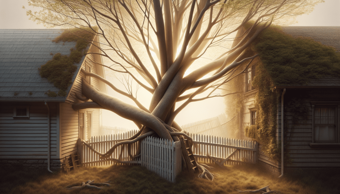 Property boundary dispute between neighbors