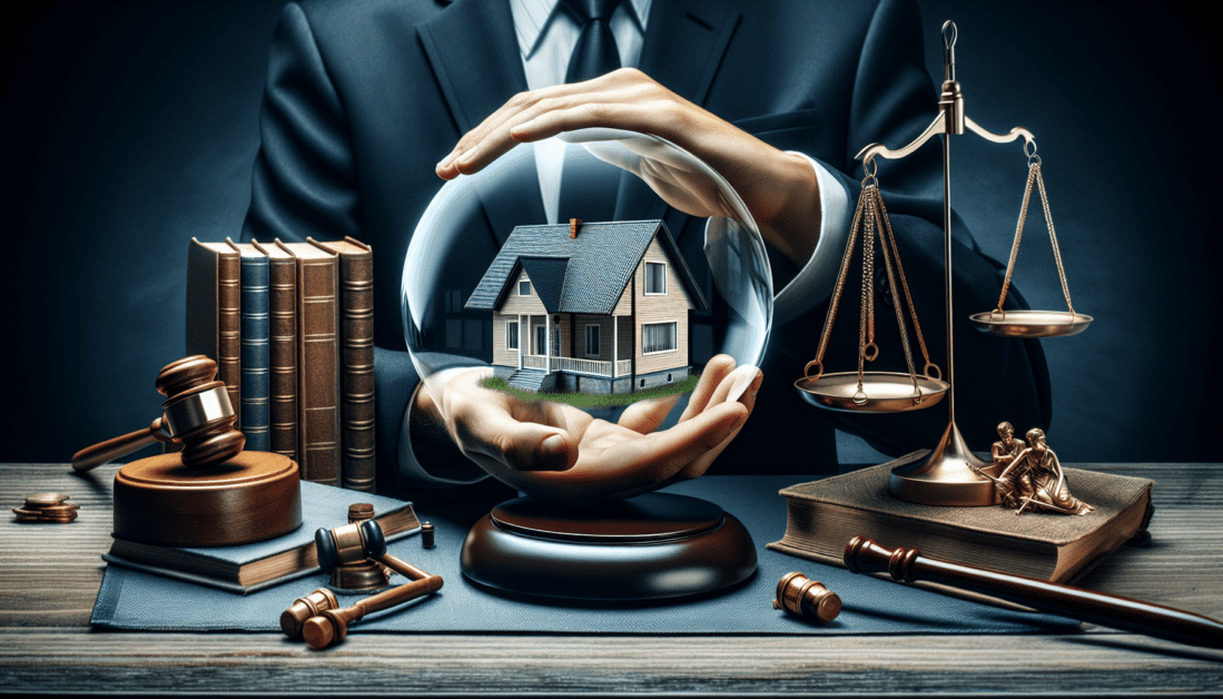 Property Law Guide with Legal Documents and House Model