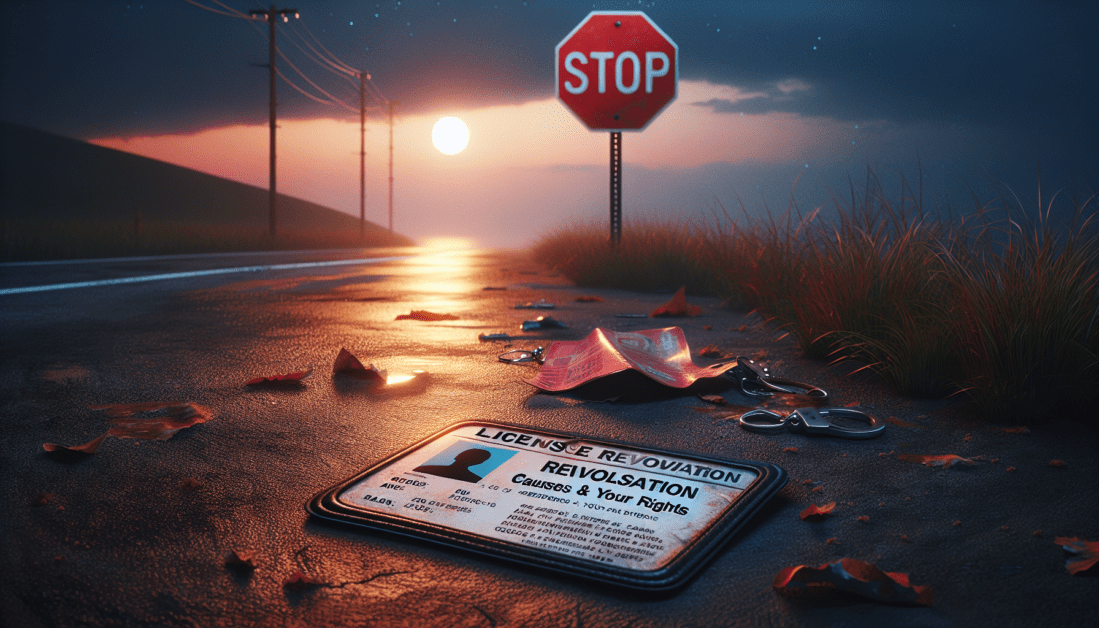 Driver's license being revoked by official