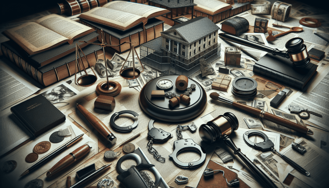 Judge's Gavel with Law Books and Justice Scales