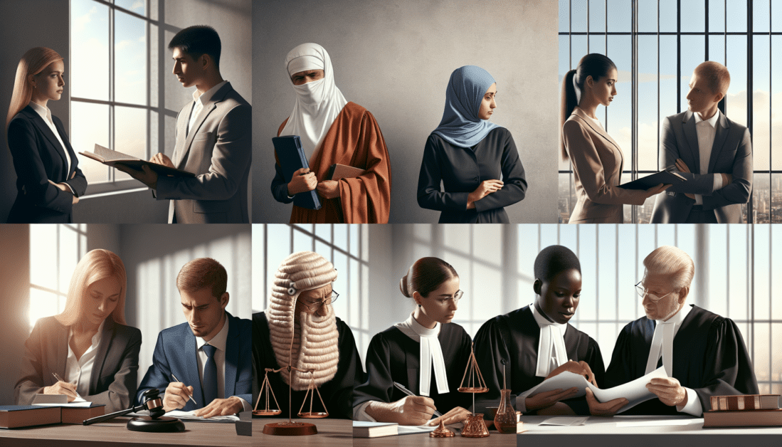 Legal Advocate Reviewing Case Documents at Desk