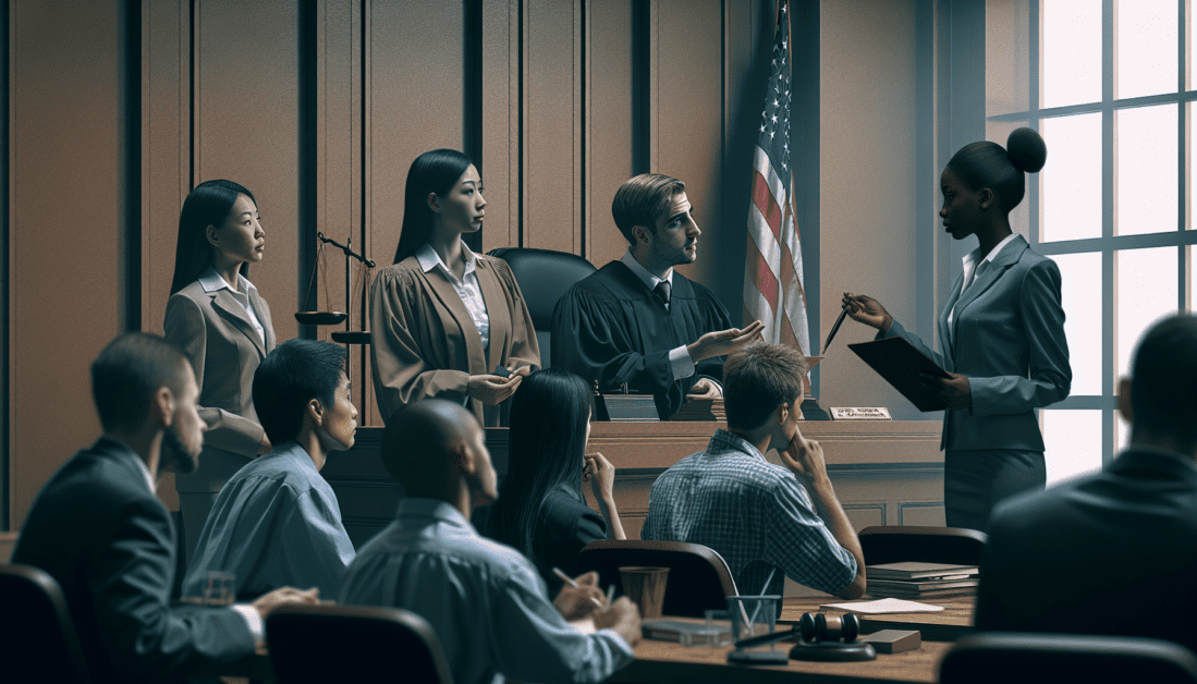 Judge's Gavel with Legal Documents and Scales of Justice