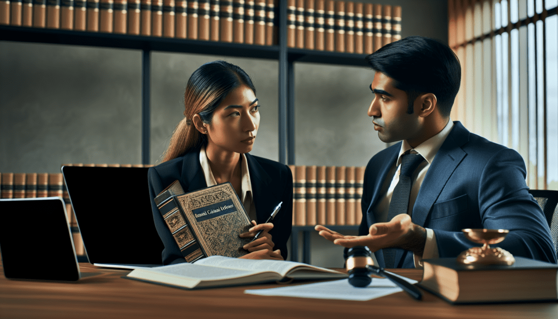 Legal Rights Book with Scales of Justice Symbol