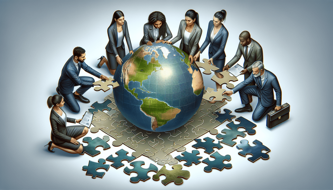 Business professionals discussing client acquisition strategies