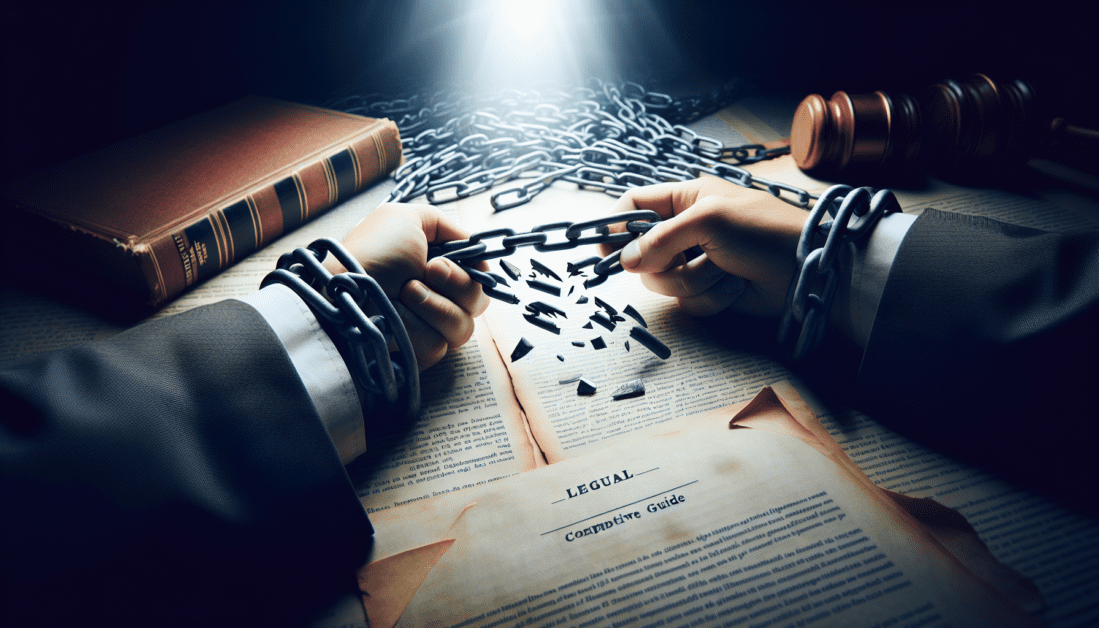 Judge Signing Restraining Order Document in Courtroom