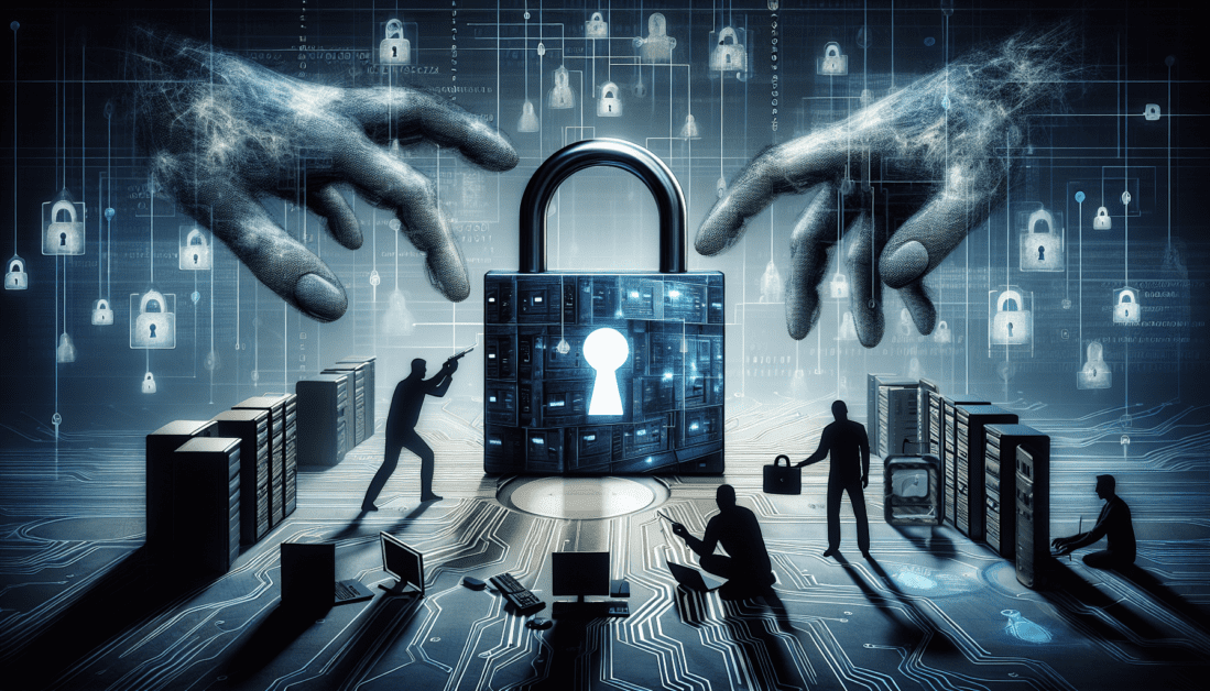 Business Owner Reviewing Security Measures on Laptop