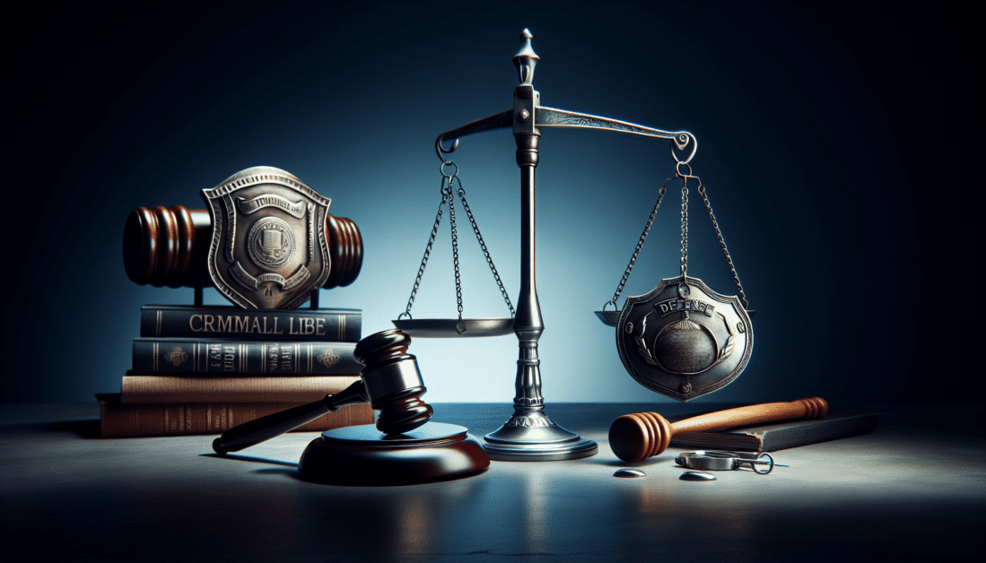 Judge's Gavel with Handcuffs on Legal Documents