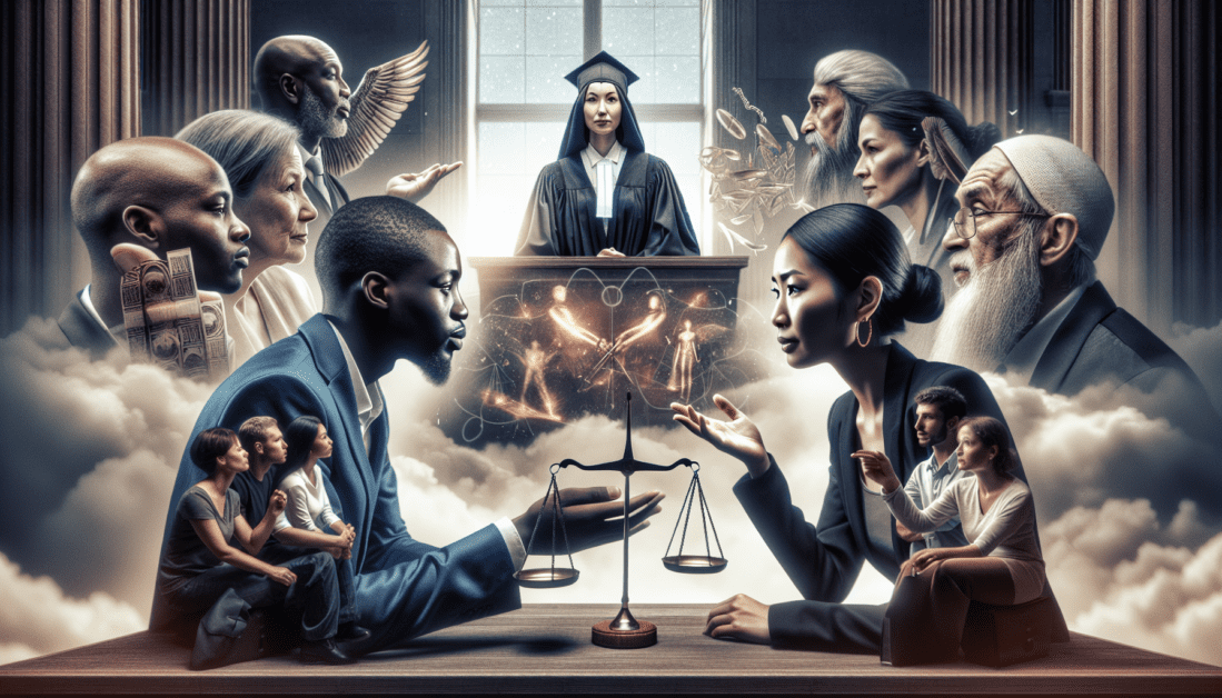 Business professionals in mediation meeting