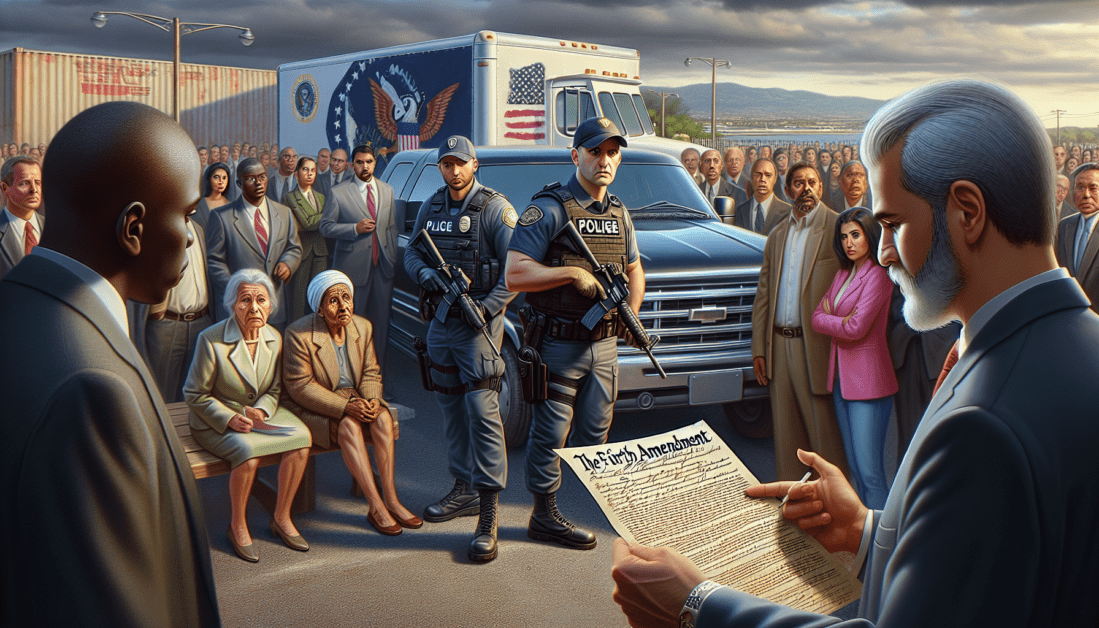Fourth Amendment Rights Protection Illustration