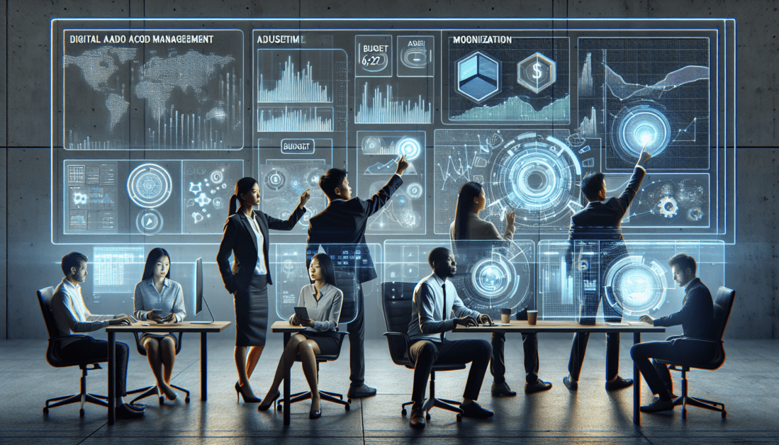 Digital ad cost management strategies visualization