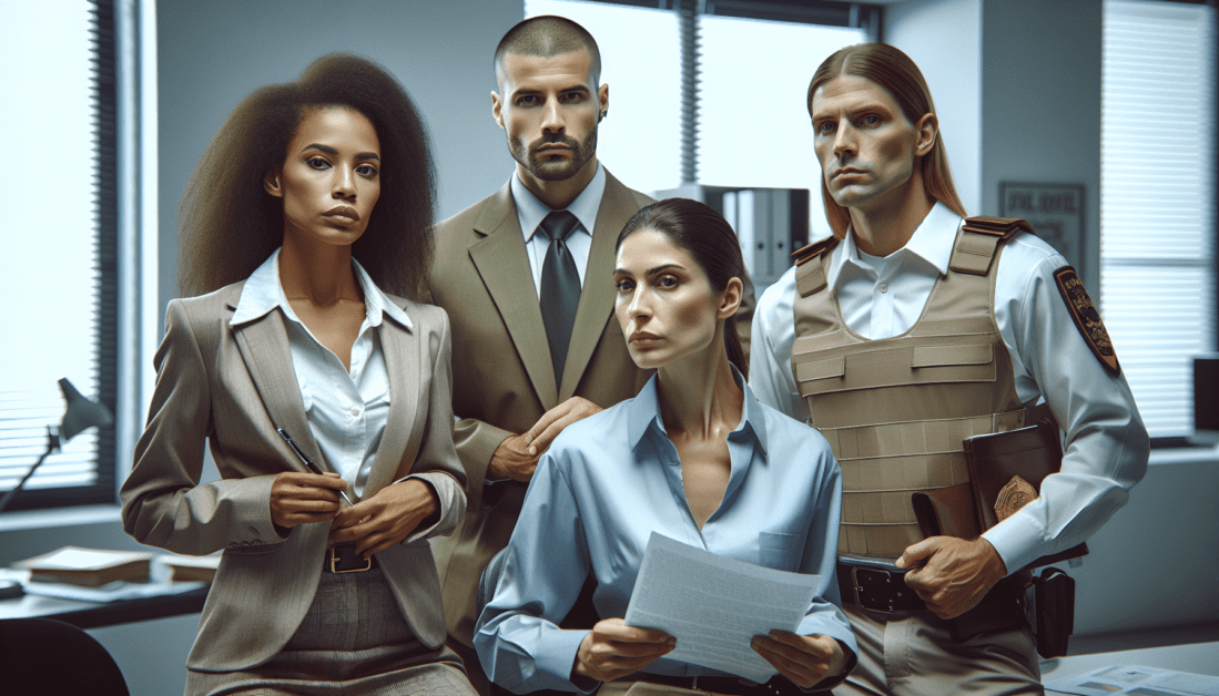 Licensed Bail Bondsman Consulting with Client in Office