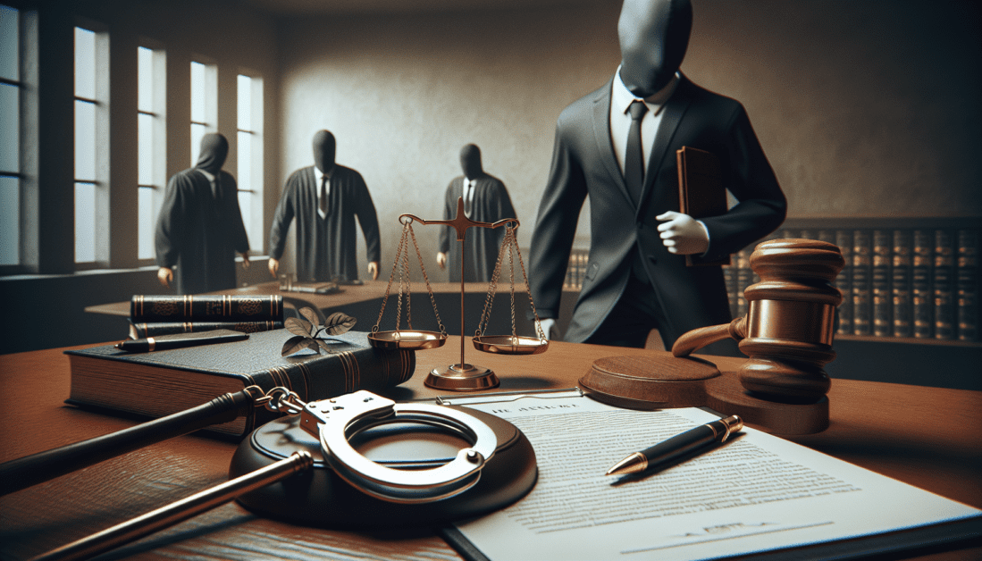 Police Officer Making an Arrest with Handcuffs