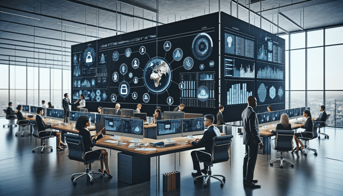 Modern Legal Crm Dashboard on Computer Screen