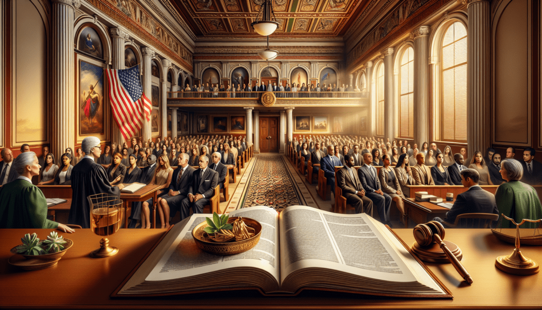 Legal Rights Guide with Scales of Justice and Documents