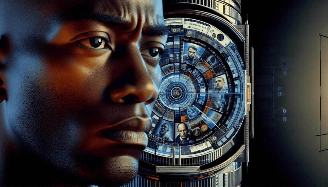 Police officer making arrest with handcuffs visible