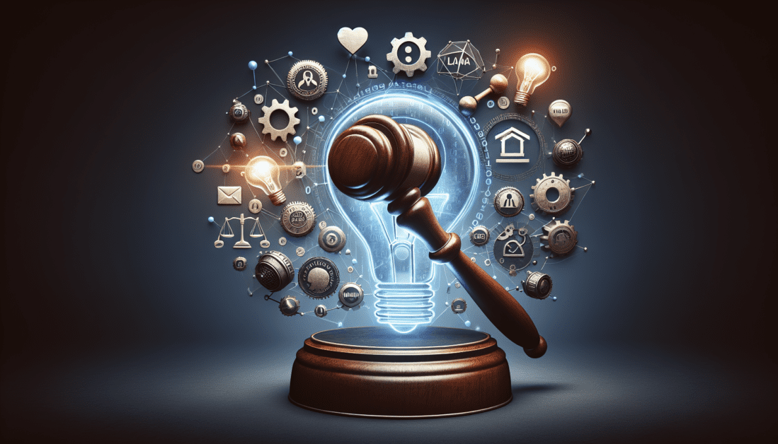 Digital legal marketing strategies on laptop screen