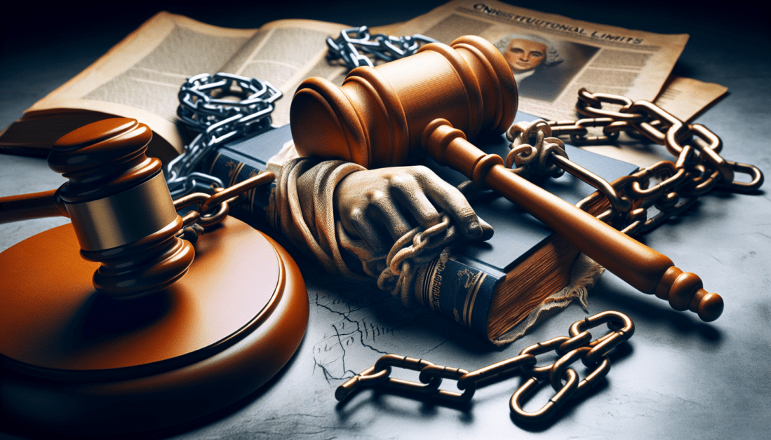 Presidential seal with Constitution and gavel