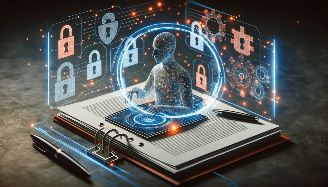 Data Privacy Laws Guide with Shield and Lock Icons