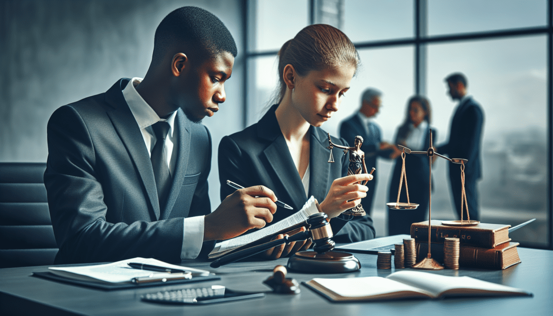 Business compliance law guide with legal documents