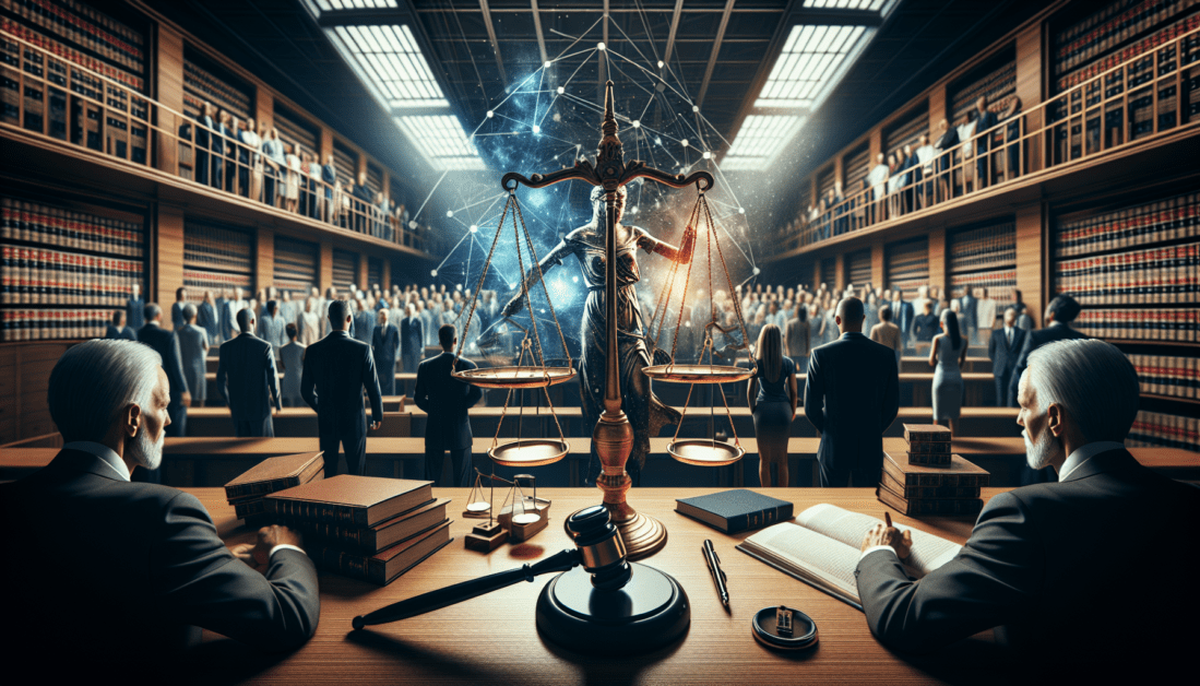 Federal crime law books and gavel on desk