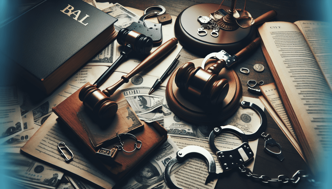 Bail Procedures Guide Illustration with Legal Symbols