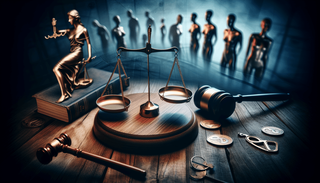 Legal Books and Gavel Representing Sexual Battery Law