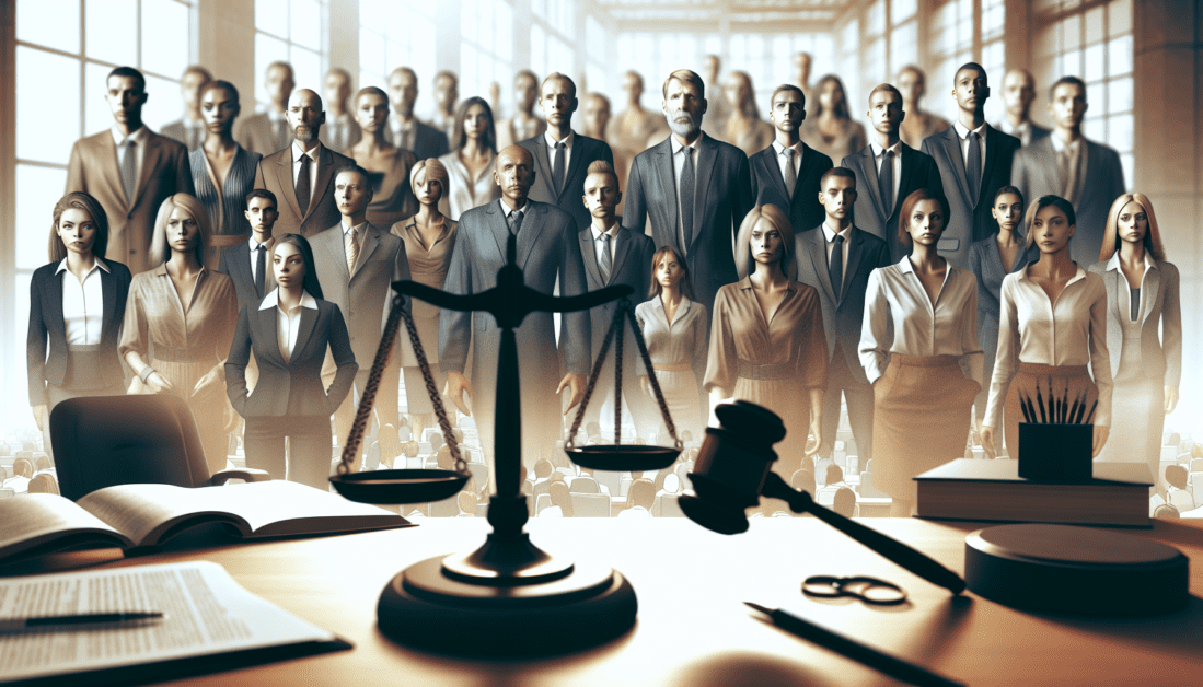 Legal documents and gavel representing class-action lawsuits