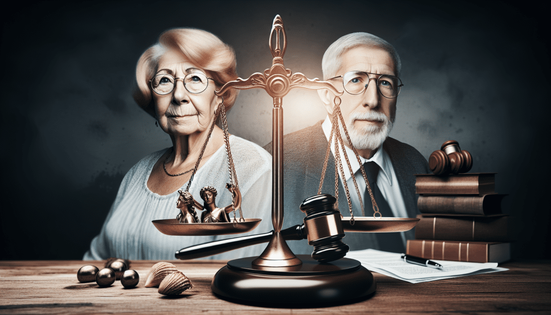 Senior Couple Reviewing Legal Documents with Attorney