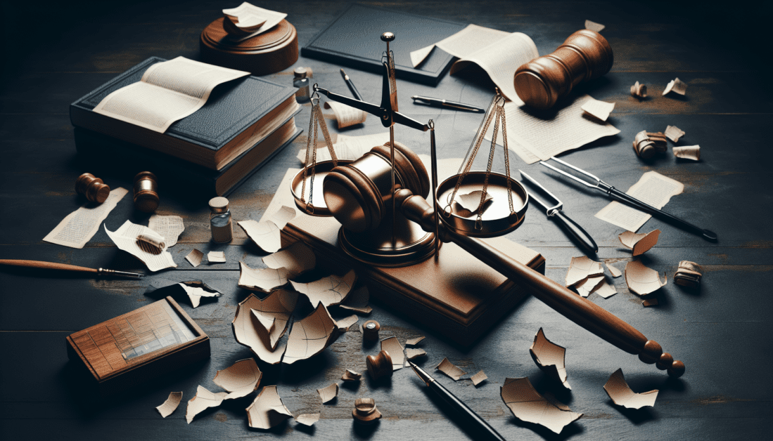 Legal scale with gavel representing restitution remedies