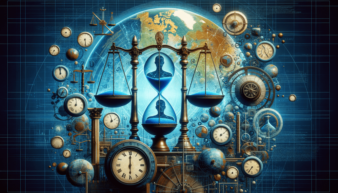 Romeo and Juliet Law Concept with Scales of Justice