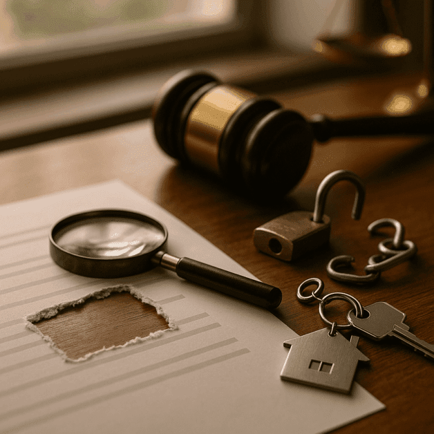 Lease Arbitration Clause Document with Gavel