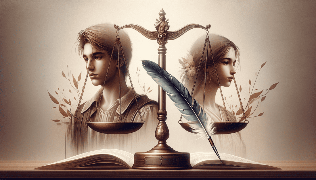 Legal Scales with Us Map and Documents