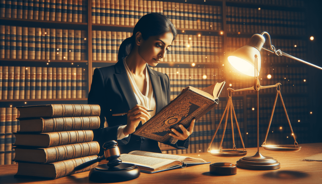 Expert Attorney Reviewing Legal Documents at Desk
