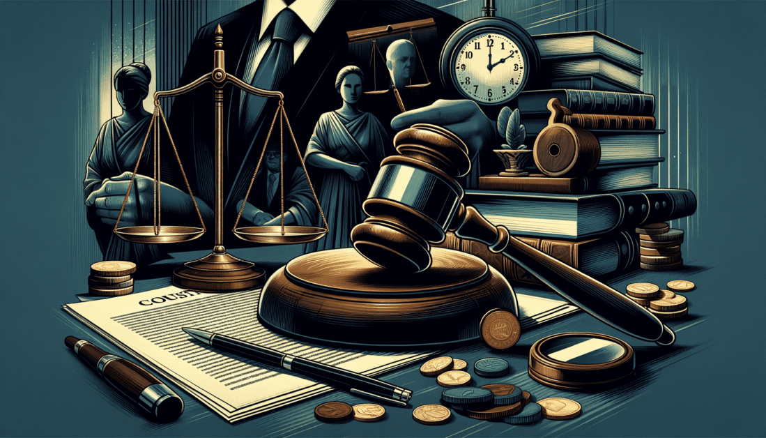 Michael Peterson Trial Courtroom Scene Illustration