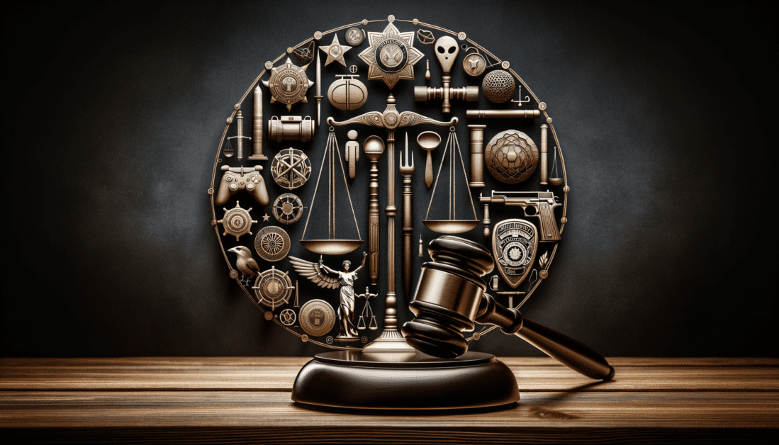 Crime Control Model Laws Concept Illustration