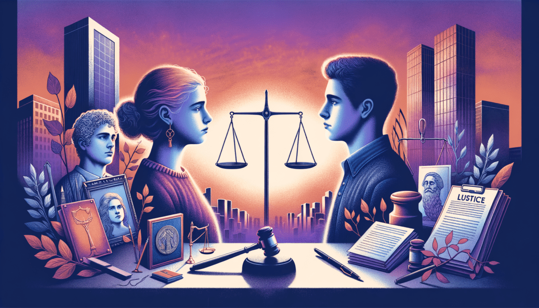Romeo and Juliet law guide book on legal scales