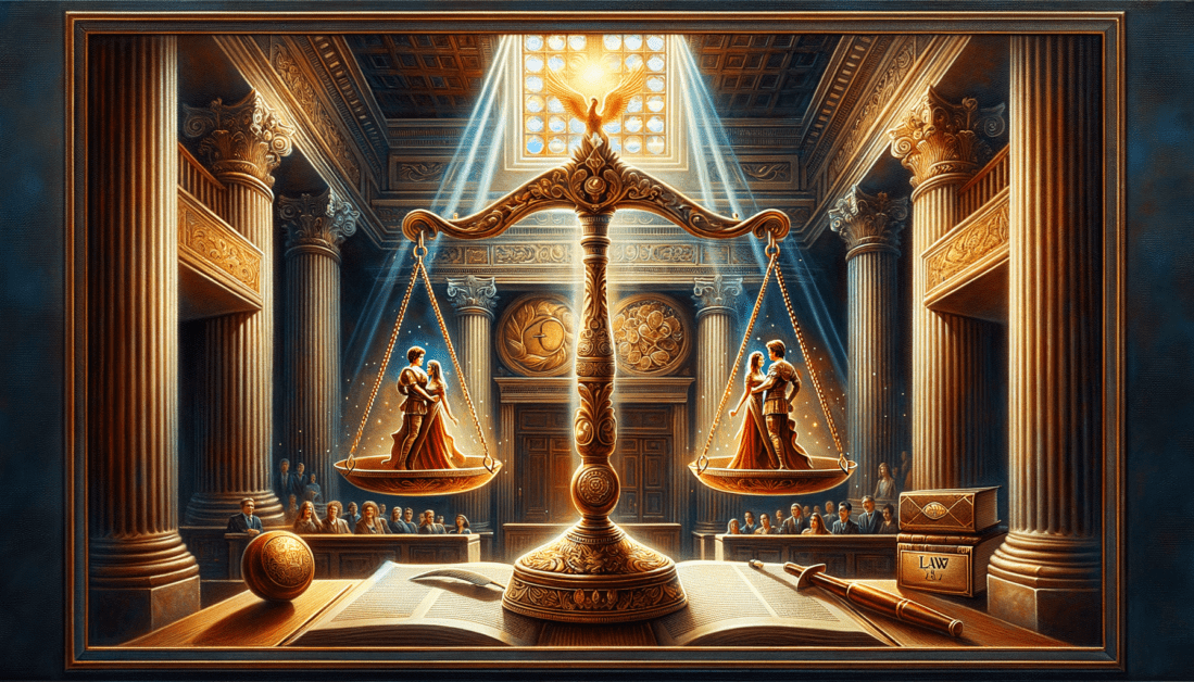 Romeo and Juliet Laws Explained with Legal Scales