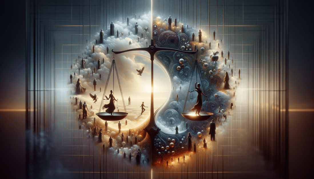 Romeo and Juliet Law Concept Illustration