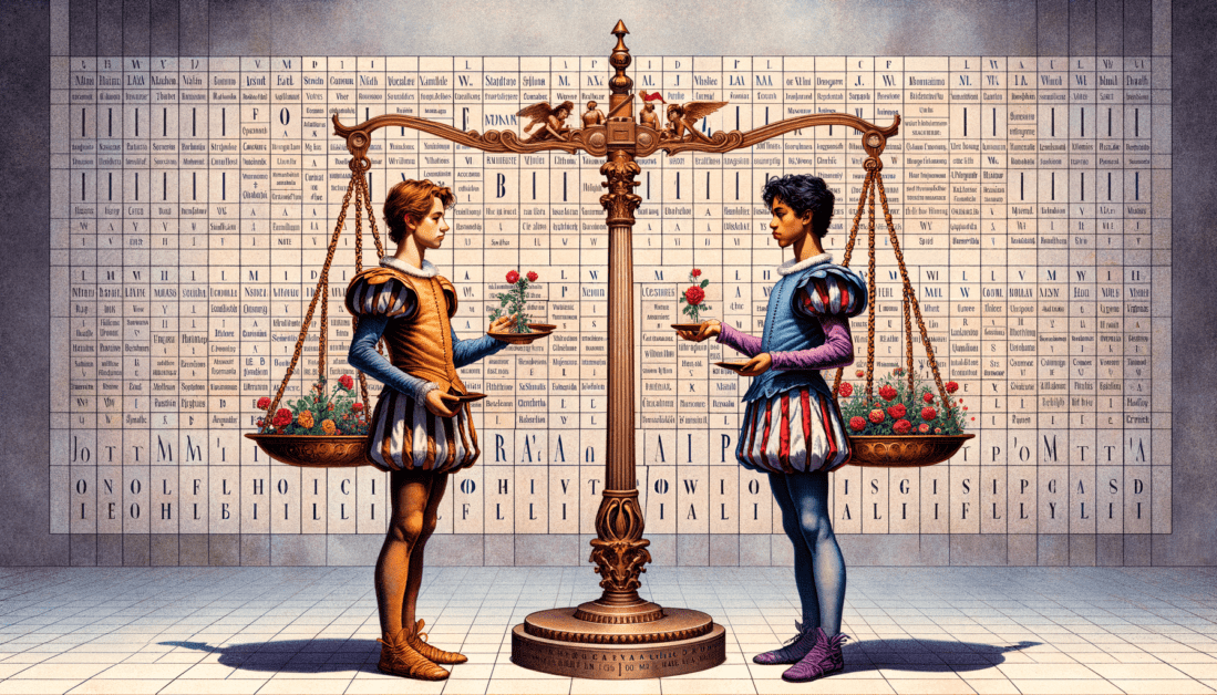 Legal Scales with Heart Symbol and State Map Icons