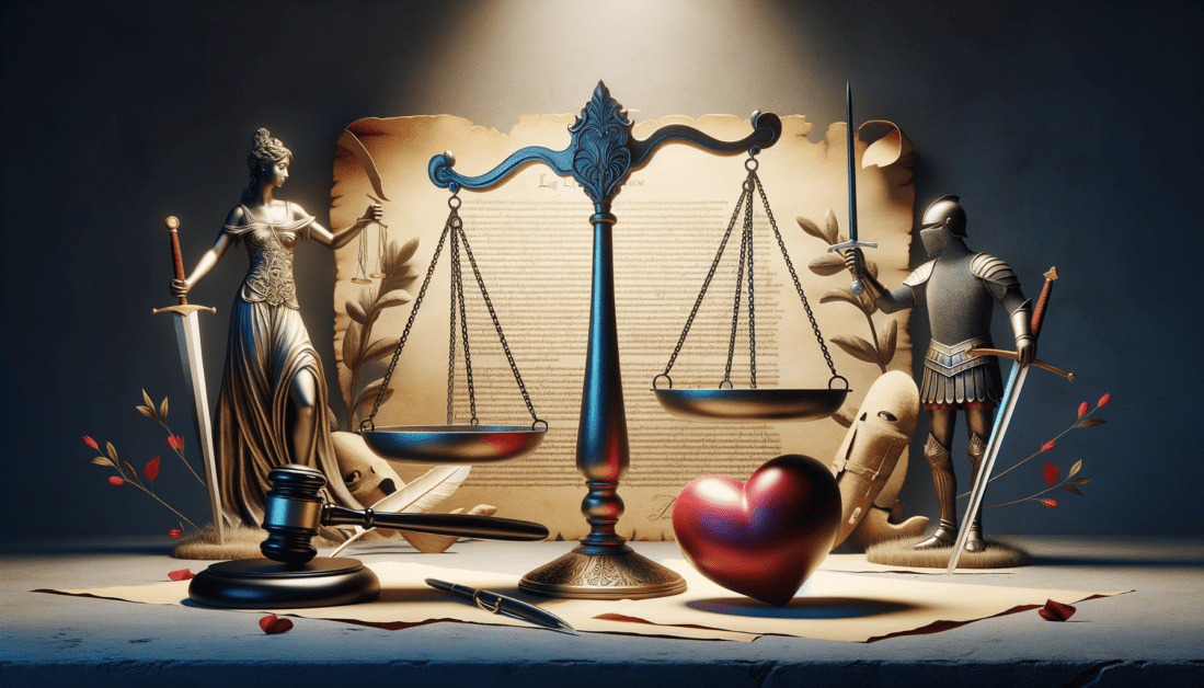 Legal Documents and Scales of Justice