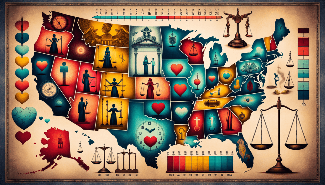 Romeo and Juliet Law Timeline Infographic by State