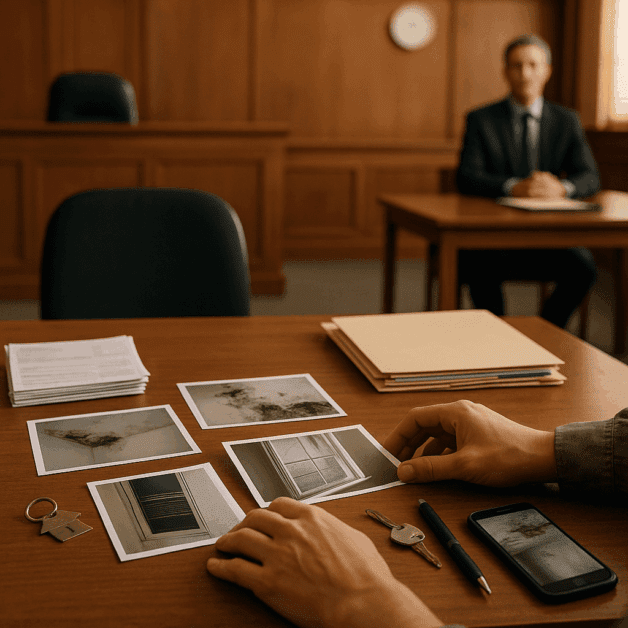Tenant Filing Small Claims Court Papers Against Landlord