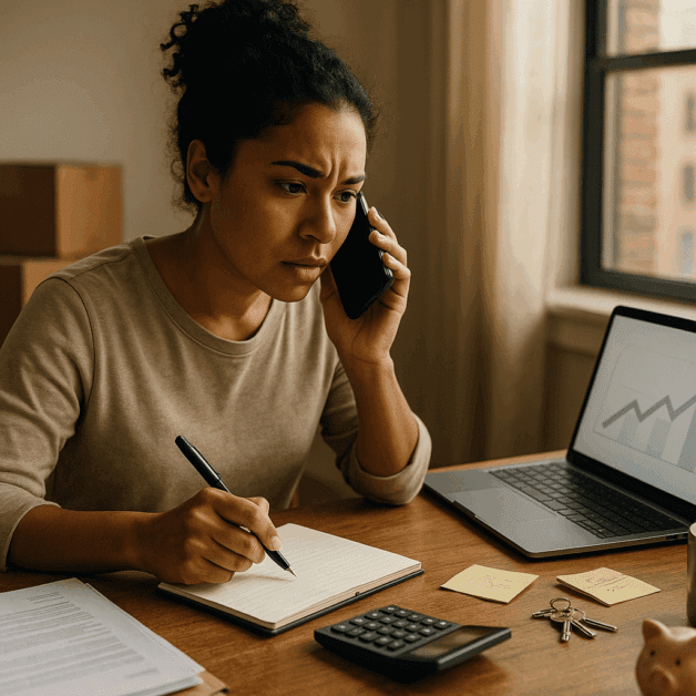Landlord Handing Tenant a Rent Increase Notice