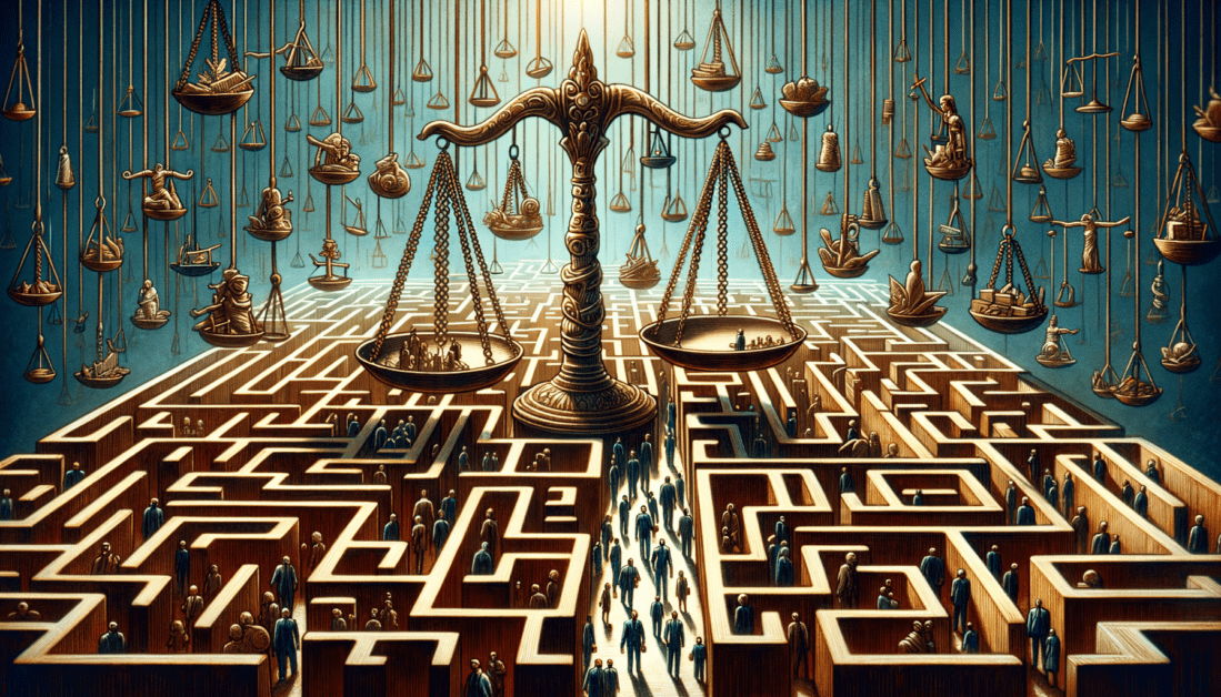 Gavel and Legal Documents Symbolizing Arbitrary Laws