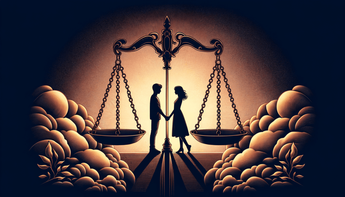 Legal Scales with Question Marks and State Symbols