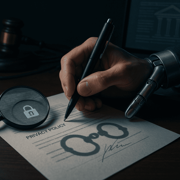Ai Privacy Policy Document with Legal Warning