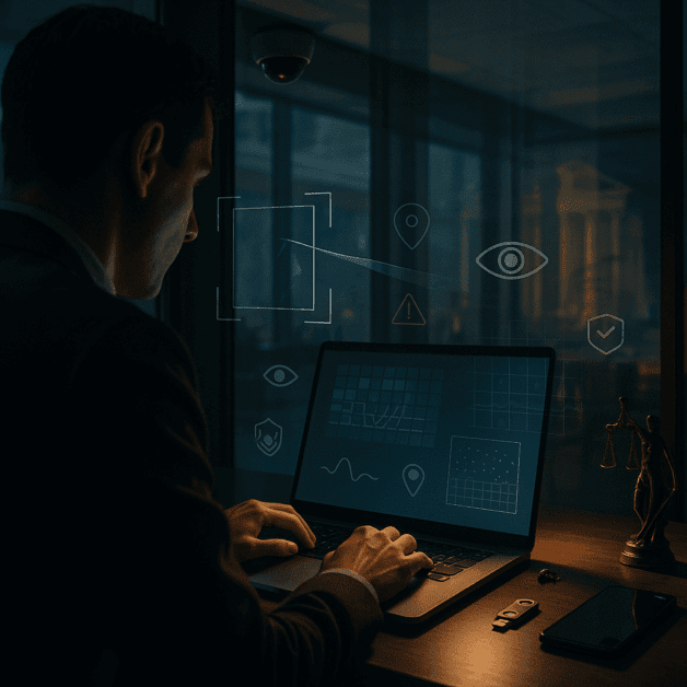 Employee Monitored by Ai Surveillance at Work